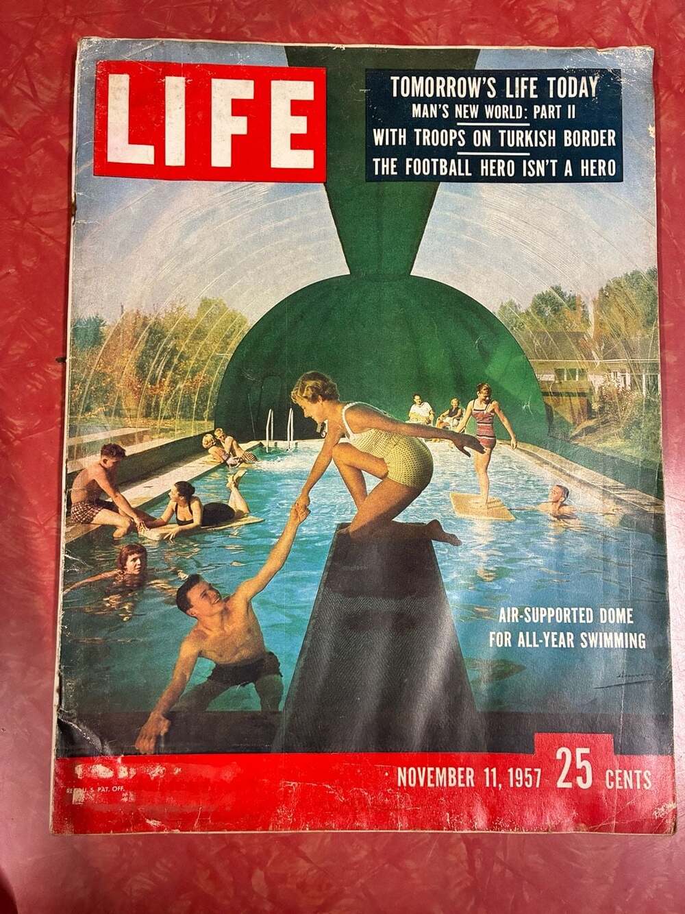 LIFE Magazine November 11 1957 Air-Supported Dome